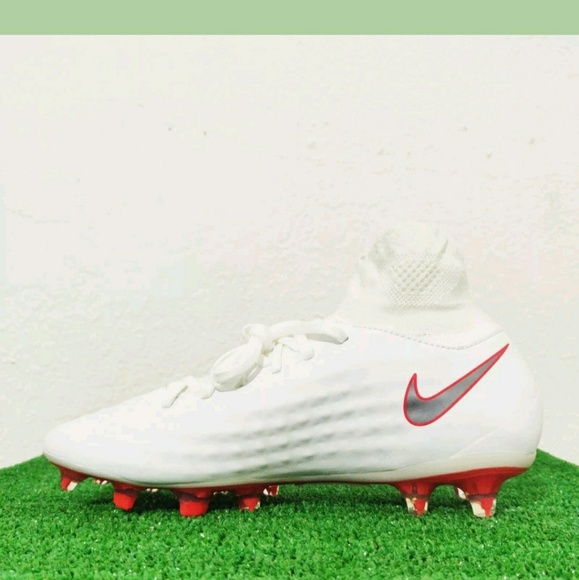Nike Magista Obra 2 Pro DF FG White Soccer Cleats - Picture 6 of 8